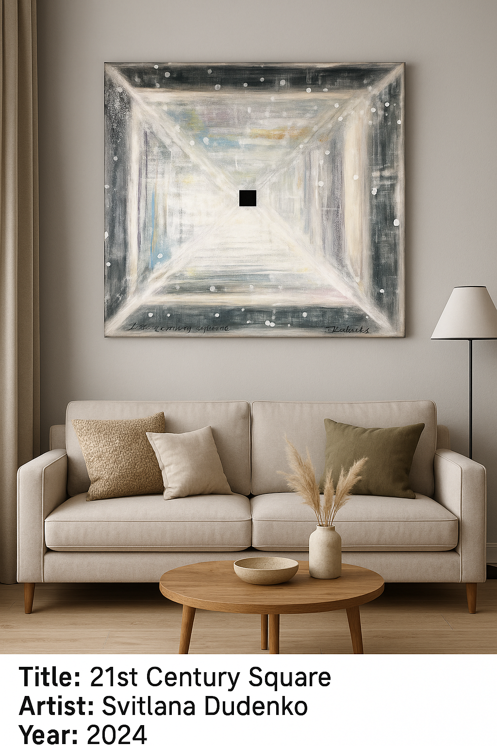 21st century square / 2024 / 100x100 / Canva, Acrylic - Image 2
