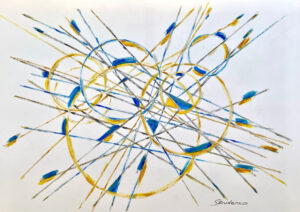 Glory to Ukraine! / 2023 / 70x100 / Canva, Acrylic