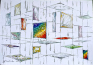 Be different / 2023 / 70x100 / Canva, Acrylic