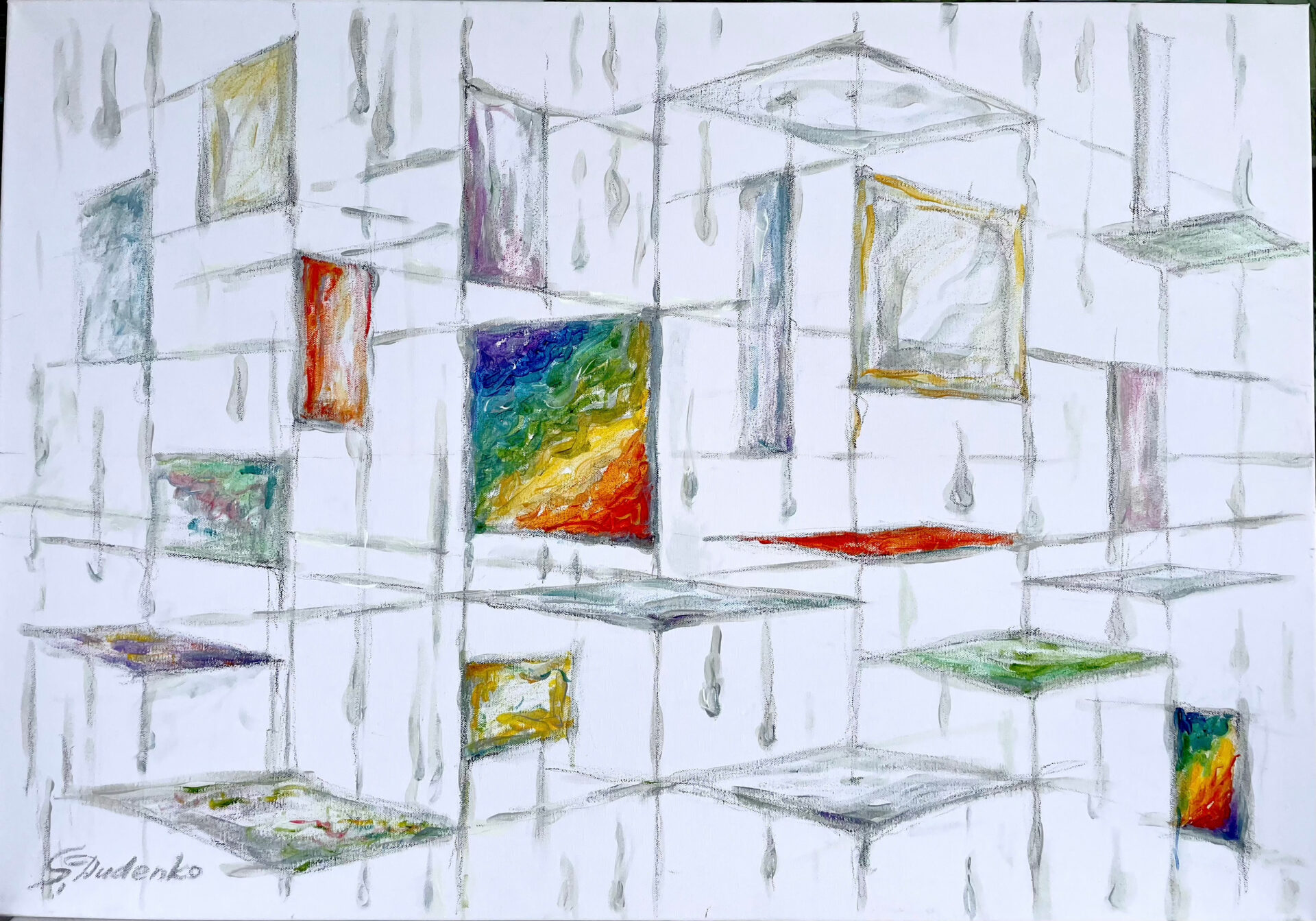 Be different / 2023 / 70x100 / Canva, Acrylic