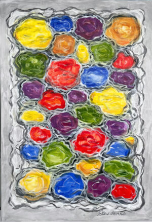 Reflection in the mirror / 2023 / 100x70 / Canva, Acrylic