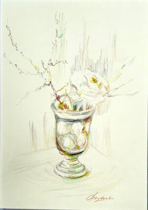 Rose in glas