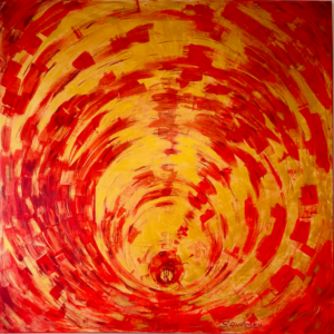 Freud. Instincts. Love / 2023 / 100x100 / Canva, Acrylic