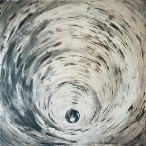 Freud. Instincts. Hunger / 2023 / 100x100 / Canva, Acrylic