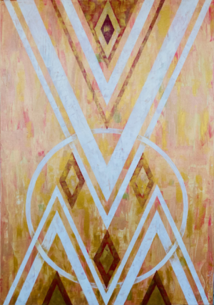 Love / 2023 / 100x70 / Canva, Acrylic, Oil pastel