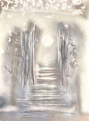Stairs. Sky / 2024 / 56x42 / Paper, Acrilic, Pencil