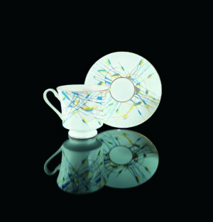 Tea set «Glory to Ukraine!» / Sketch Dudenko S. / Painting by Nesterova O. / Painting Artel “Babich Porcelain” 2024