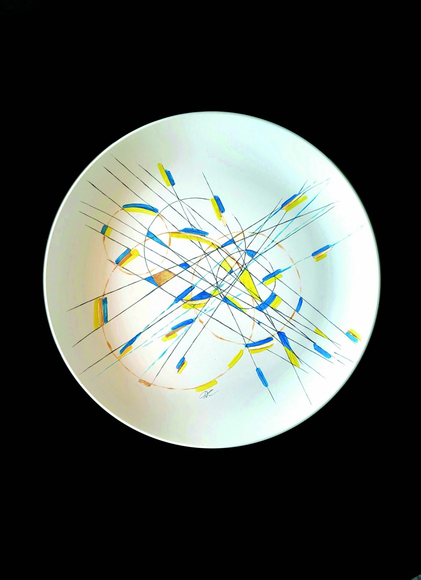 The Wall plate «Glory to Ukraine!» / Sketch Dudenko S. / Painting by Nesterova O. / Painting Artel “Babich Porcelain” 2024